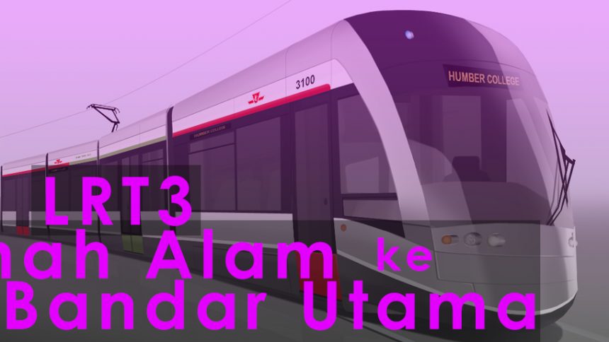 Dekat je Shah Alam dengan Bandar Utama - LRT3